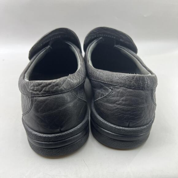 Mephisto Air-Jet Slip On Loafers Men Size 11 Black Leather Comfort Low Top Shoes - Picture 4 of 9